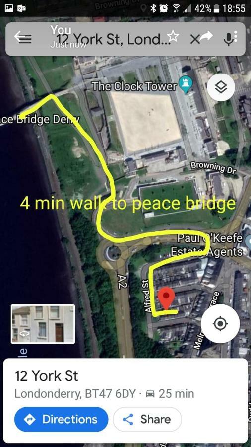 Villa Bridge House Derry City Townhouse Central Free Parking Exterior foto